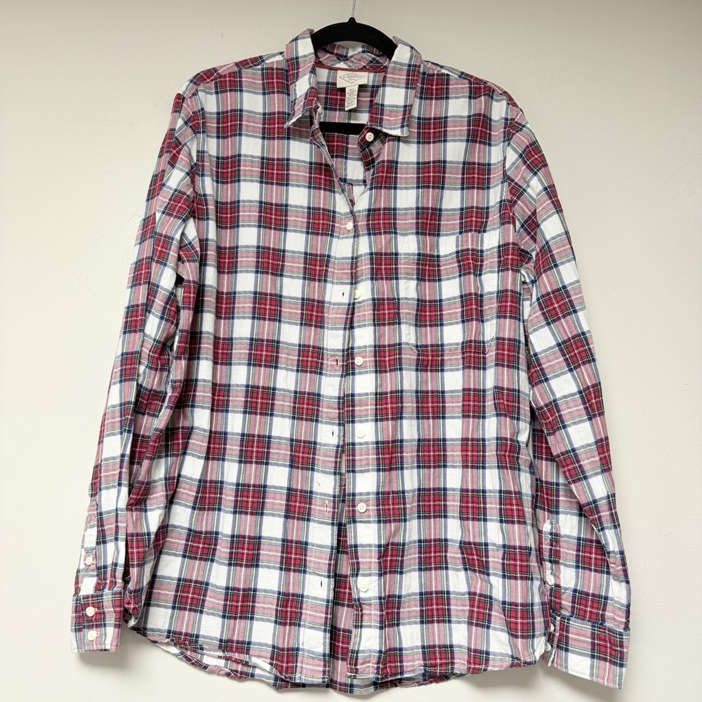St Johns Bay Classic Shirt‎ Multicolored Plaid Men's Size XLT